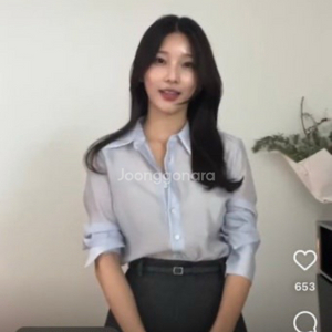 시에 글리밍 시어 블라우스