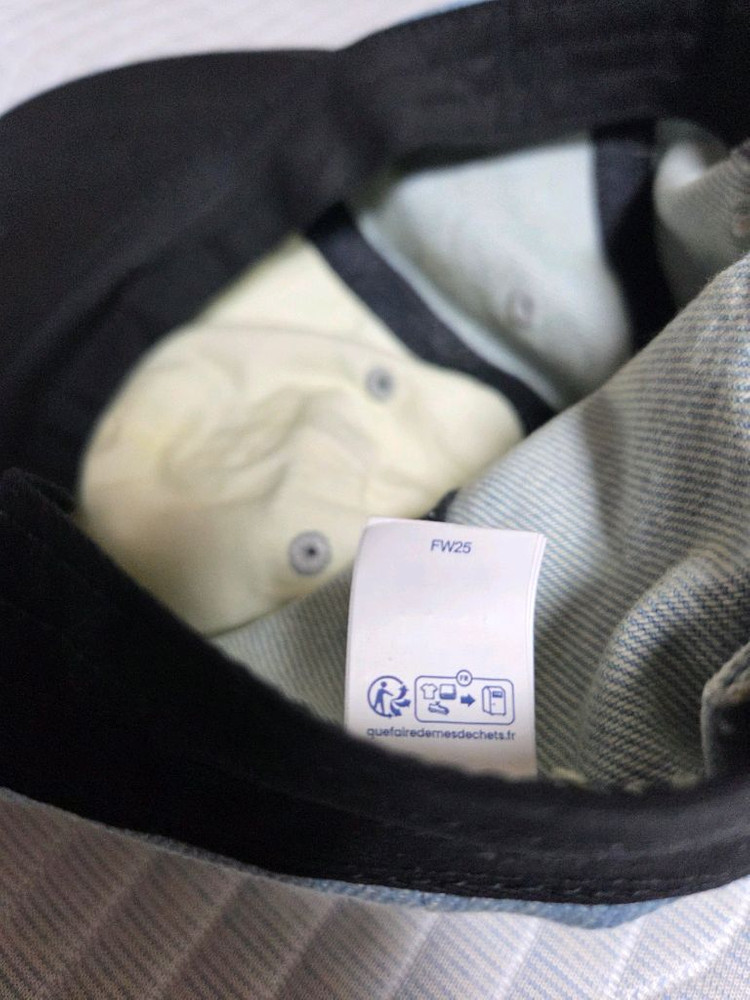 슈프림 s logo 투톤데님캡--4