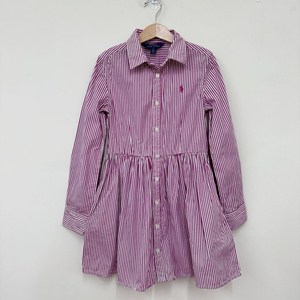 (140) 폴로 걸즈 셔츠 원피스 8t 이미지