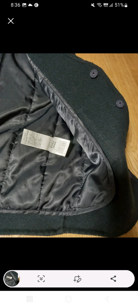 Roanjane 여아 핸드메이드 코트 110 네이비--1