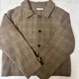 *맘아동커플가능* 드타미프로젝트 브라운 체크 숏 자켓