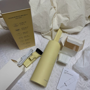 라이프썸 핸디형 무선 충전 청소기 옐로우(필터 새거 포함)