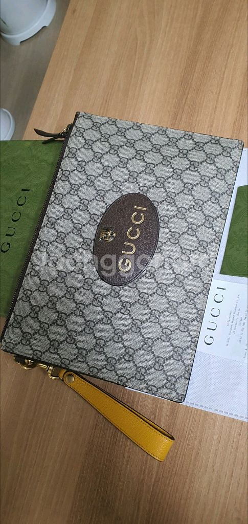 구찌 네오빈티지 클러치백 정품S급(영수증O)프라다루이비통디올고야드샤넬셀린느보테가생로랑버버리발렌시아가가방--1