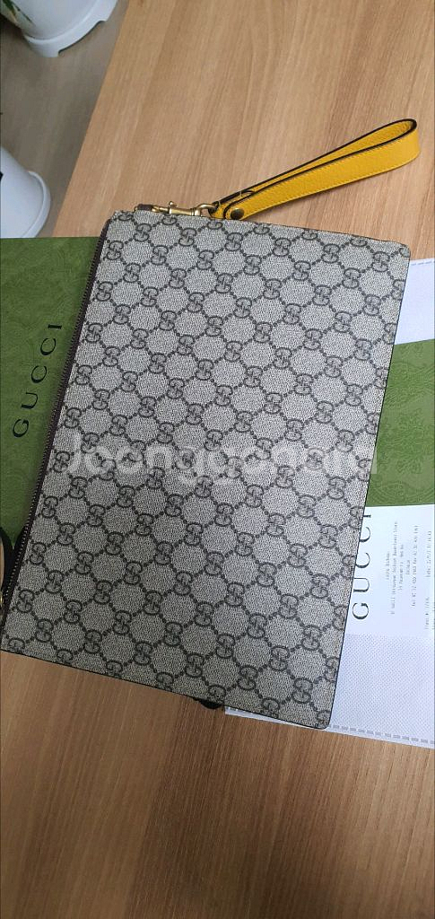 구찌 네오빈티지 클러치백 정품S급(영수증O)프라다루이비통디올고야드샤넬셀린느보테가생로랑버버리발렌시아가가방--2