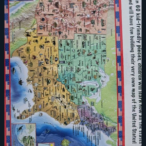 USA Floor Puzzle 아동용 바닥 퍼즐 미국