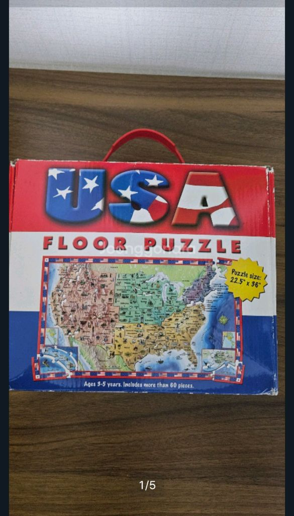 USA Floor Puzzle 아동용 바닥 퍼즐 미국--4
