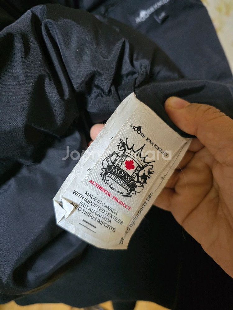 정품 무스너클여성 퍼 봄버 패딩 (L)66~슬림핏77--5