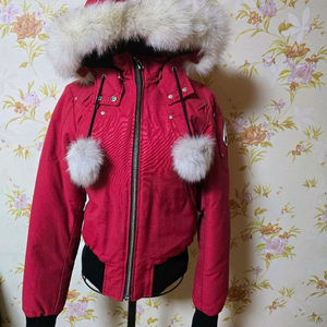 정품 여성무스너클 숏패딩 XS