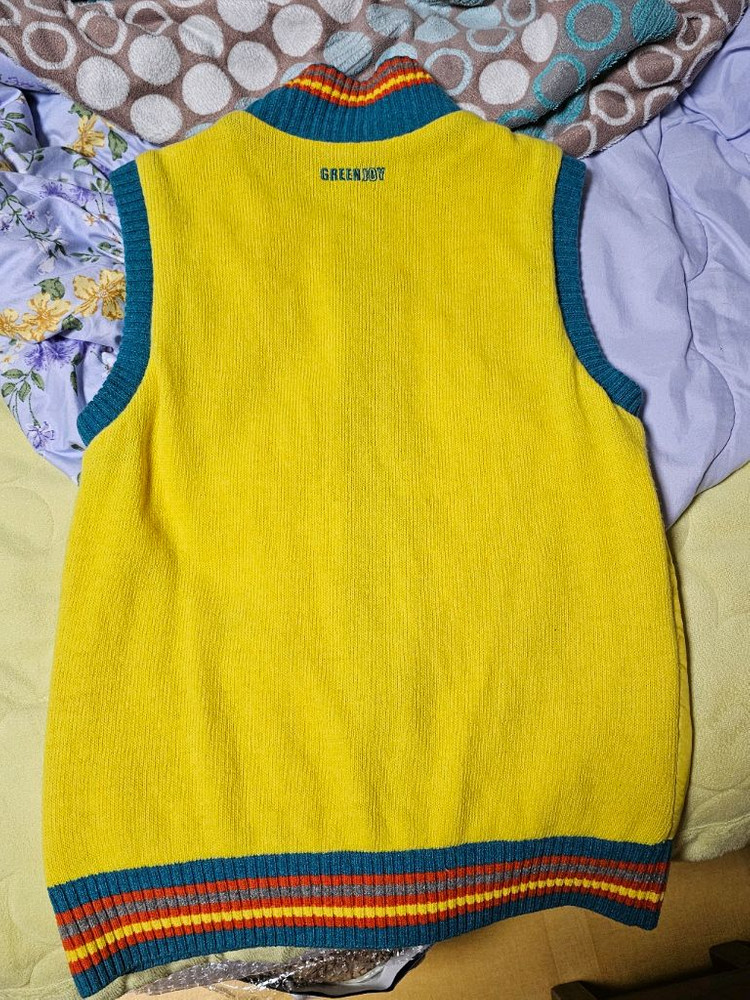 그린조이 여성 골프 패딩 조끼 옐로우 90--4