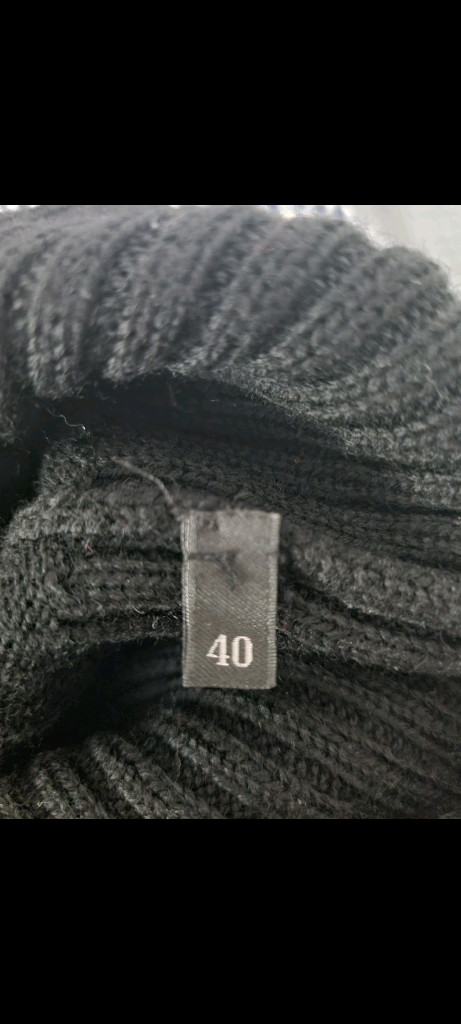 정품 프라다 블랙 집업 니트 40사이즈 스몰 prada 스웨터--3