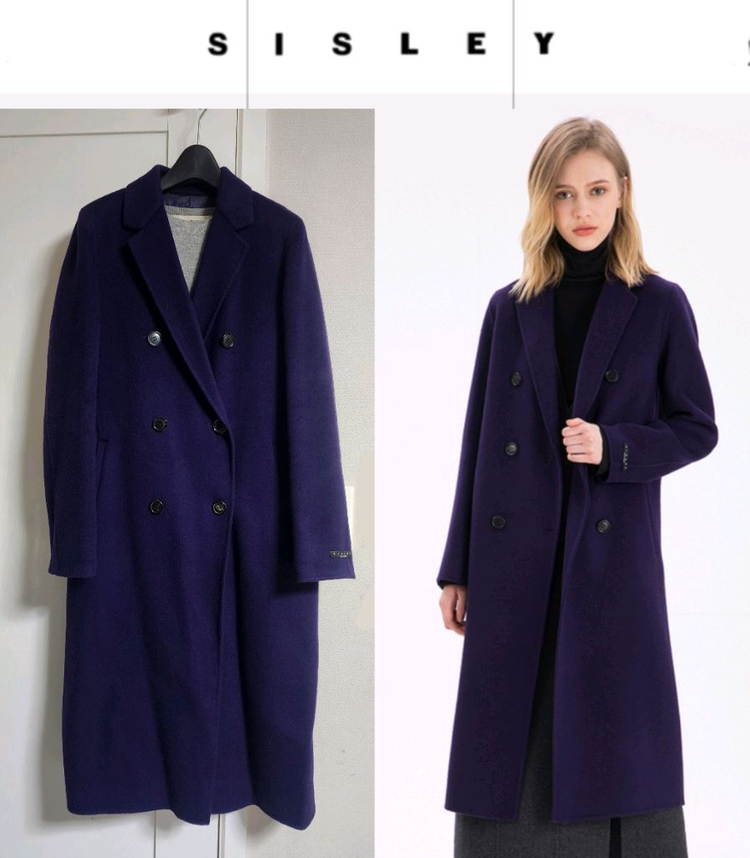 sisley 시슬리 핸드메이드 베이직 롱 코트--1