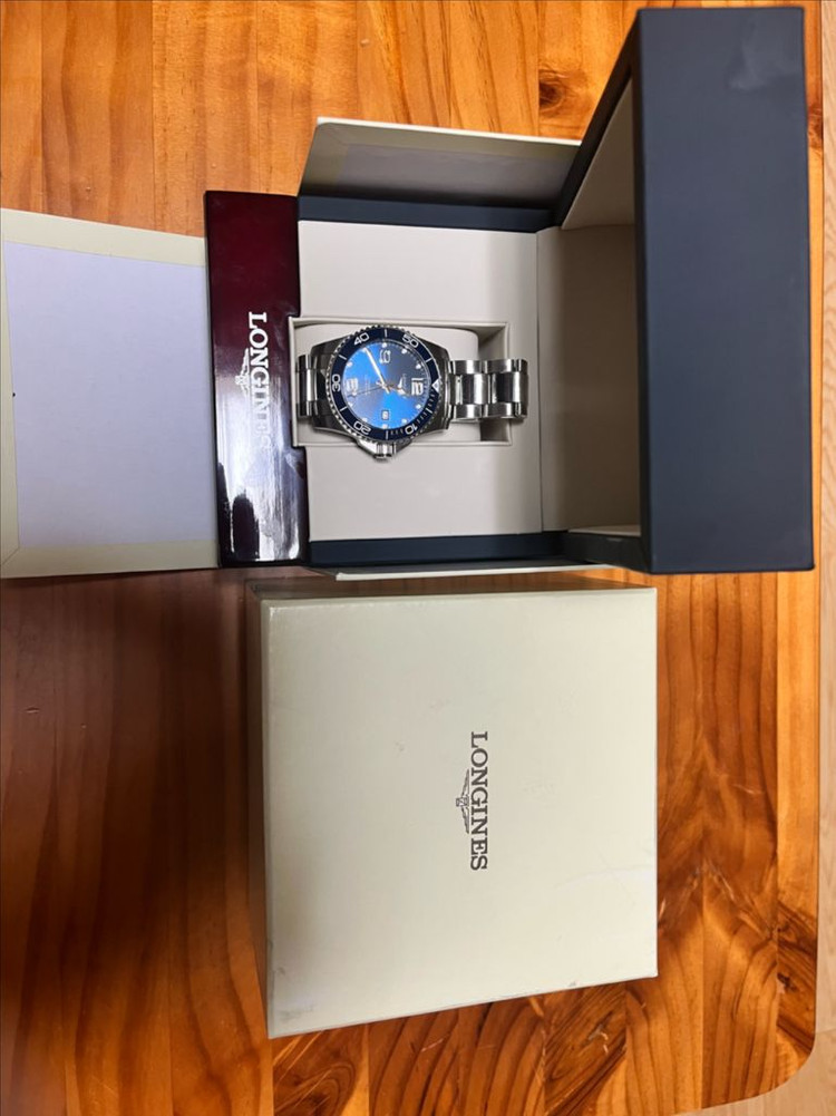 론진 하이드로콘퀘스트 39mm 오토매틱 하콘 청판--1