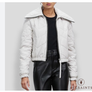 올세인츠 allsaints 램스킨 다운 패딩 44 사이즈 정품