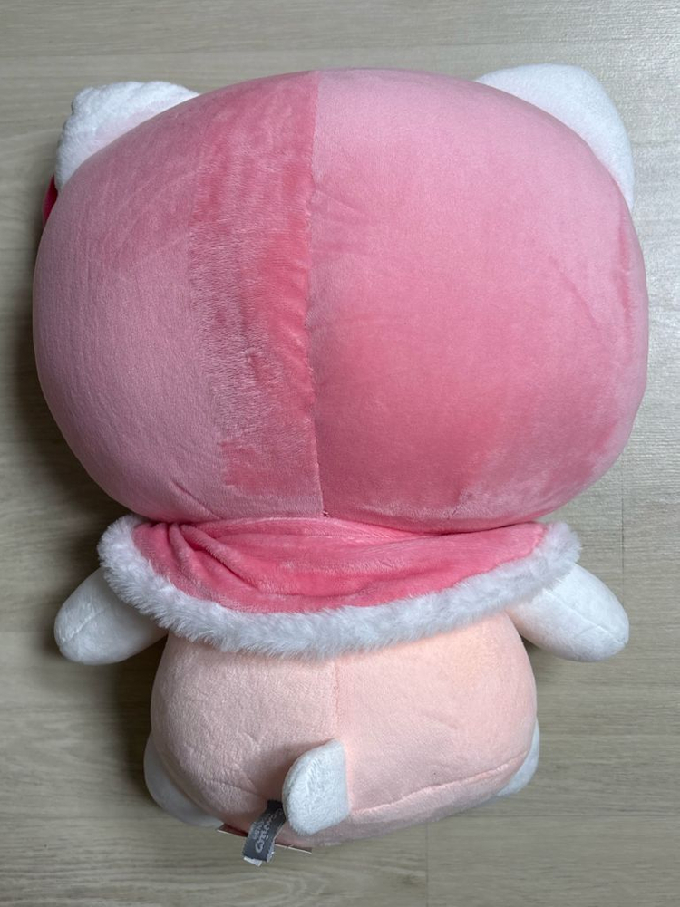 산리오 겨울한정 헬로키티 핑크 컬러망토 중대형인형--1