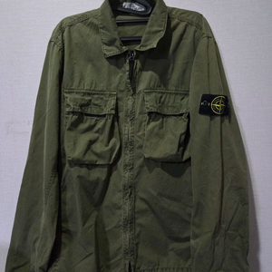 정품 스톤아일랜드 카키 올드이펙트 114WN 오버셔츠 100/L