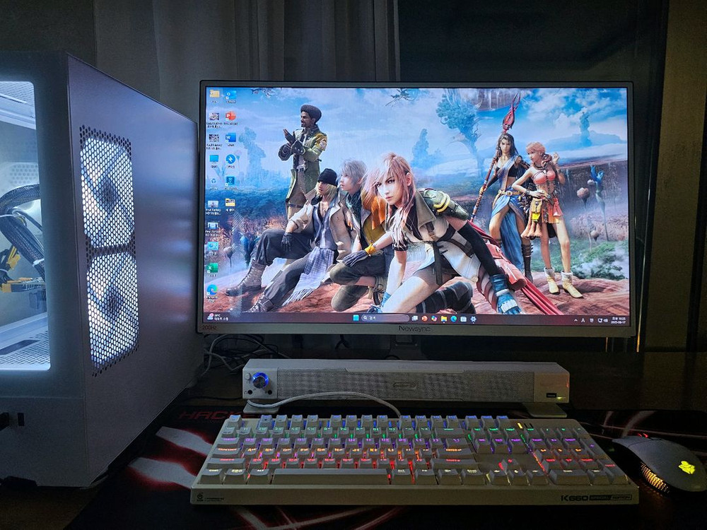 게이밍 컴퓨터 셋트 모니터 헤드셋 키보드 마우스 스피커 장패드--2