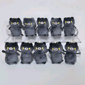 까만 호랑이 흑호 모찌 인형 가방고리 키링 백참 볼체인 귀여운 동물 인형 코와쿠나이네 애착인형 데못죽 차유진