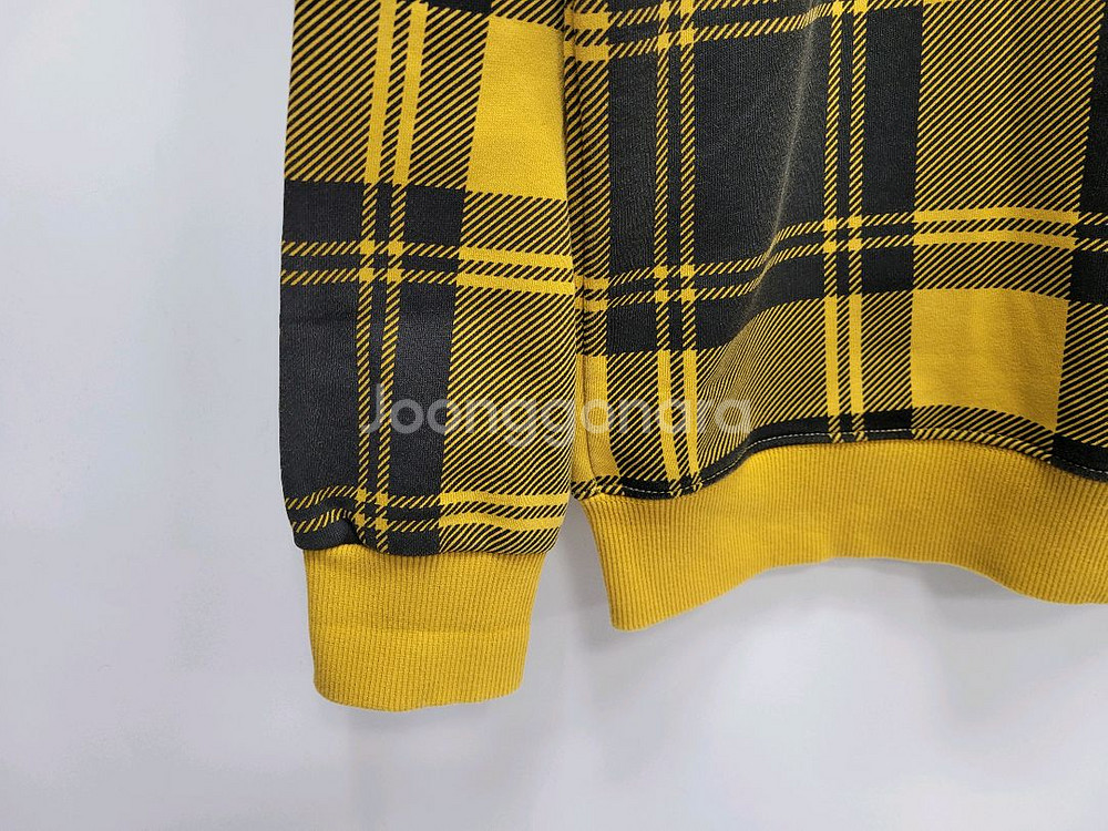 MLB 20FW 엠엘비 뉴욕양키즈 체크 오버핏 맨투맨 / 100 (L)--5