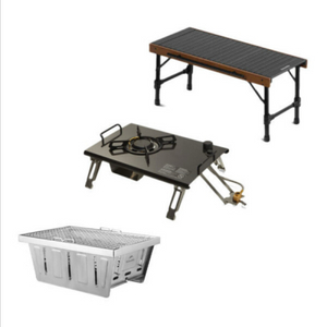 네이처하이크 IGT세트 테이블+화로대+버너 우드 테이블