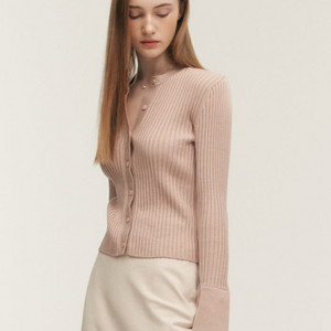 SIE 시에 로하 리브드 라운드 넥 가디건 | 유메르 라플라 산드로