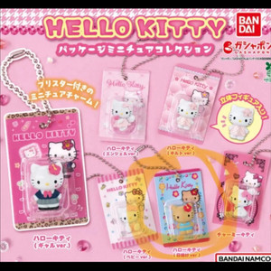 새거)태닝 헬로키티 패키지 가챠 산리오 리락쿠마 키링 슈가바니즈 하치와레 미소녀 피규어 고전키티스트랩 이미지