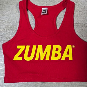 줌바웨어 크롭탑 상의