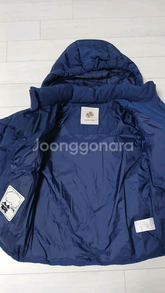 코오롱스포츠 키즈 퀼팅 패딩 140(새상품급)--3