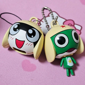 고전문구 케로로 2종 변신키링 일괄 이미지