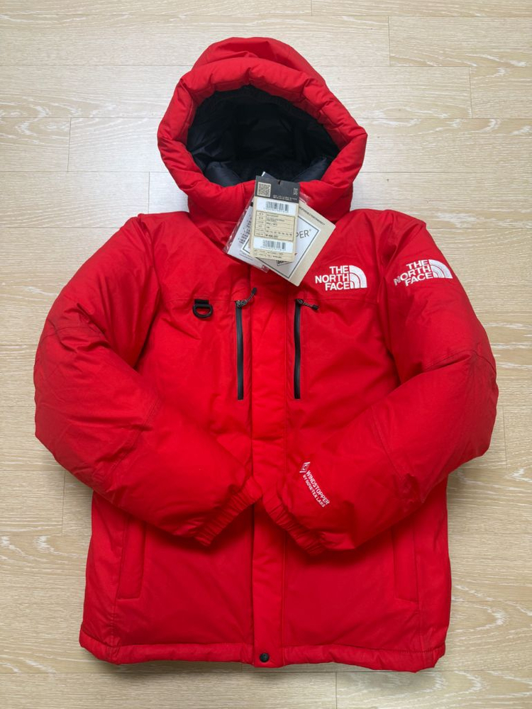 노스페이스 키즈 히말라야 파카 레드 150 새제품--1