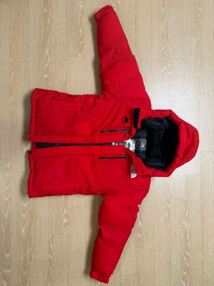 노스페이스 키즈 히말라야 파카 레드 150 새제품--3