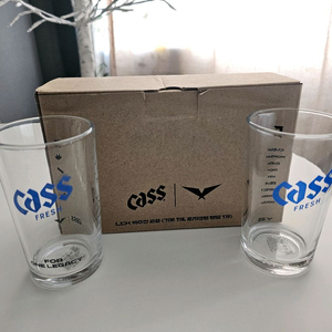 2025LCK X 카스 콜라보 한정판 탑&정글 맥주잔 총4개