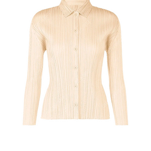 플리츠플리즈 9월 먼슬리 오프화이트 셔츠