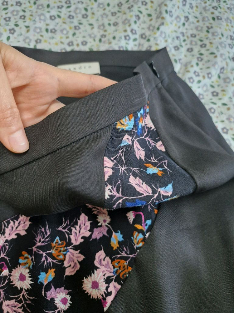 산드로 정품 치마 0사이즈(44-마른55)--6