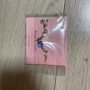 별 달 진주 팔찌 (새상품)