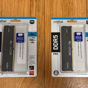 [국내정품] 마이크론 크루셜 프로 DDR5 32GB 2개 64GB