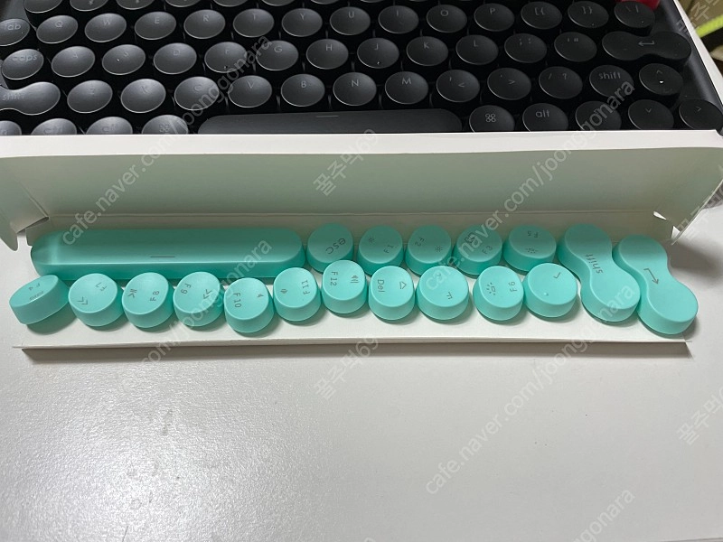 미사용 lofree dot 올블랙 청축 기계식 키보드 이미지