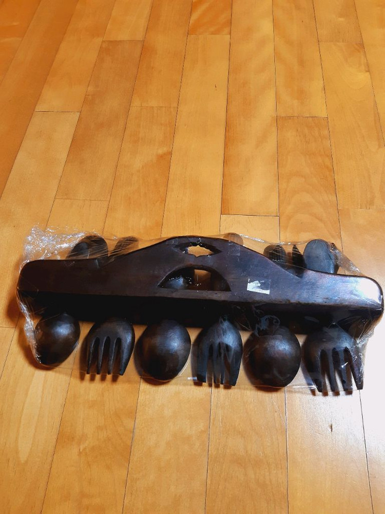 나무포크스푼 벽걸이장식품(새상품)--1