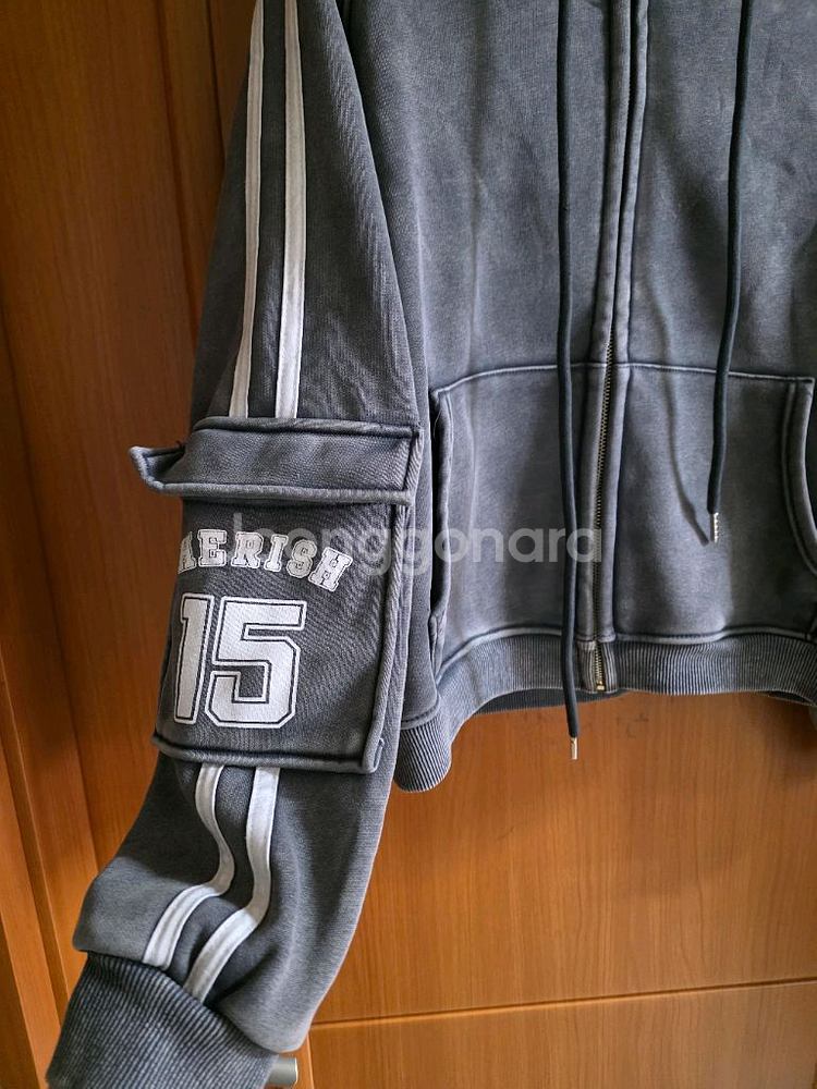 (새상품)피그먼트워싱 고퀄 특이한 디자인 셋업(남녀공용)--3