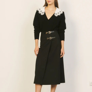 산드로 sandro 벨트 디테일 랩 스커트 1사이즈 정품