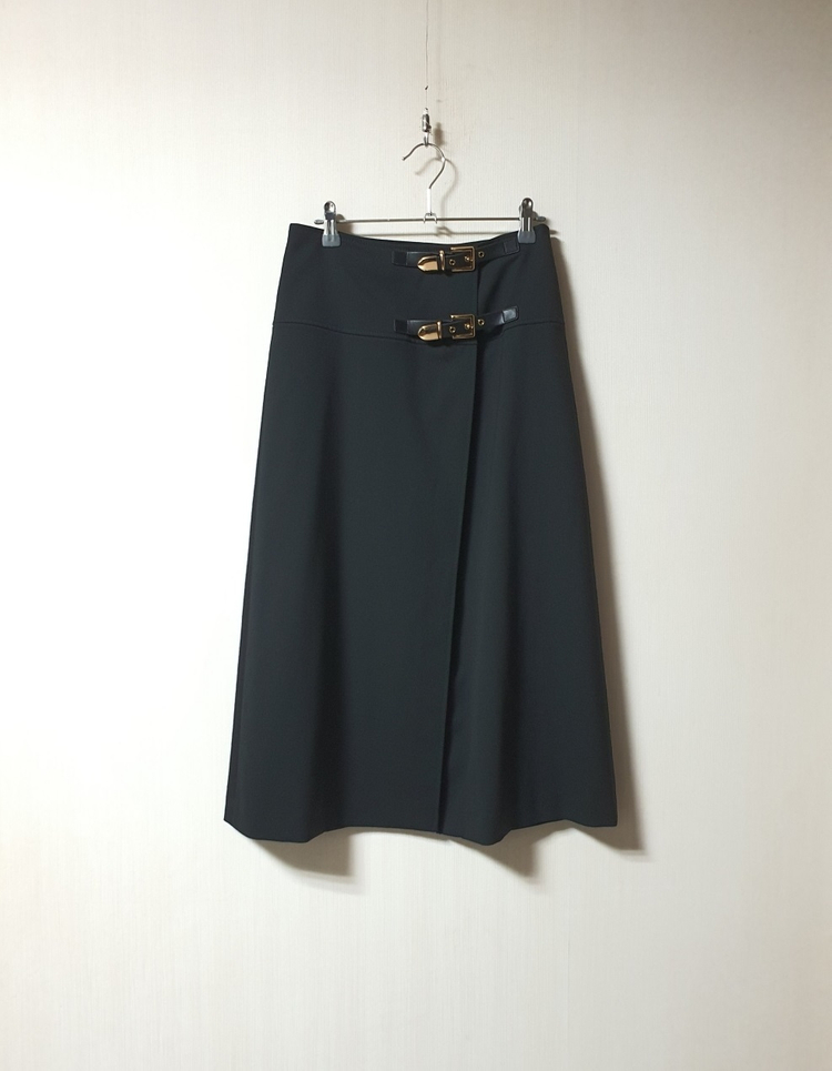 산드로 sandro 벨트 디테일 랩 스커트 1사이즈 정품--3