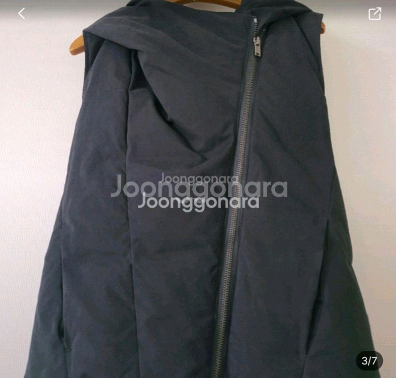 퓨어DKNY 덕다운패딩조끼--2