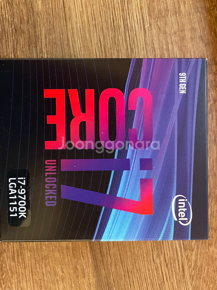 인텔 코어i7-9세대 9700K (커피레이크-R)--1