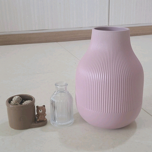 이케아 핑크 도자기 화병 꽃병 미니 화분