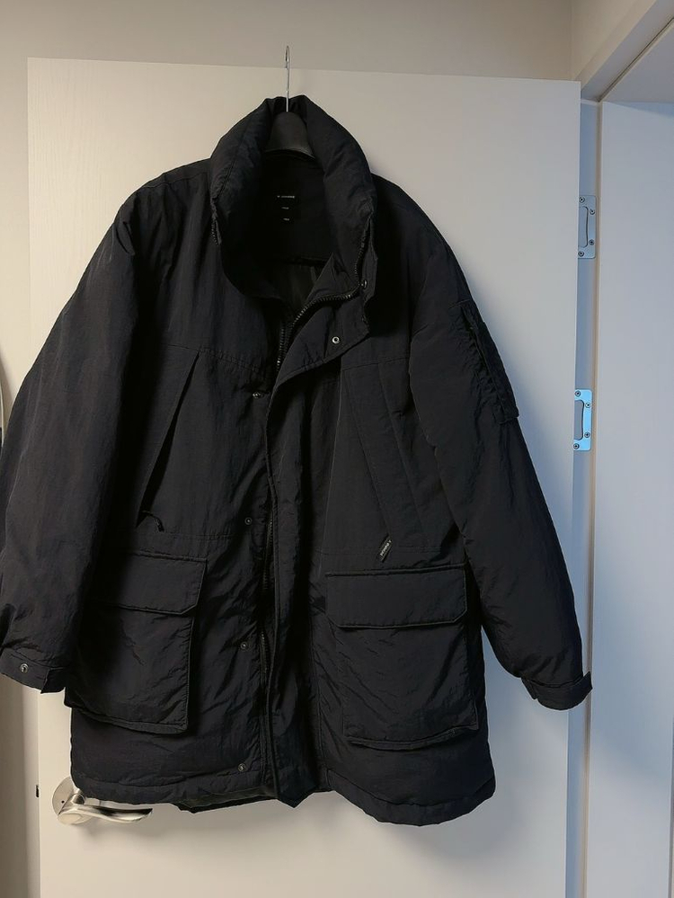 (110) 더블유스탠다드 남성 패딩 코트 거의 새제품--1