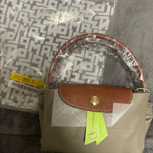 [새상품]롱샴 플리아쥬 오리지널 핸드백 S 터틀도브