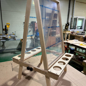 (새제품) 아크릴 이젤-미술놀이 투명 칠판