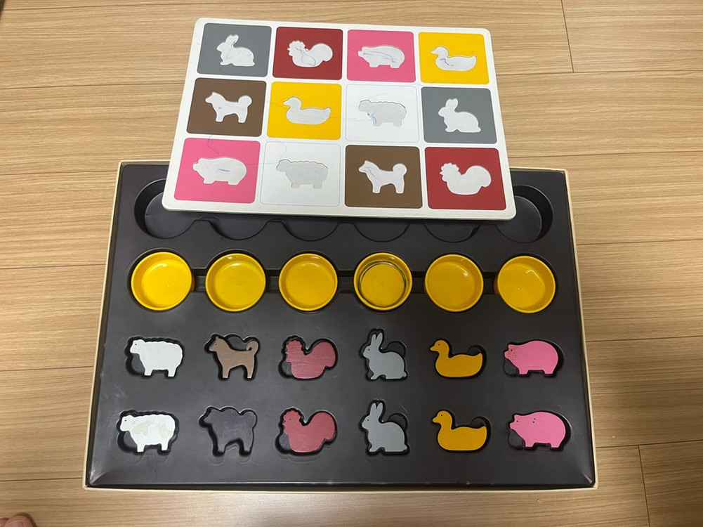 베이비 몬테소리 교구 5종+책--5