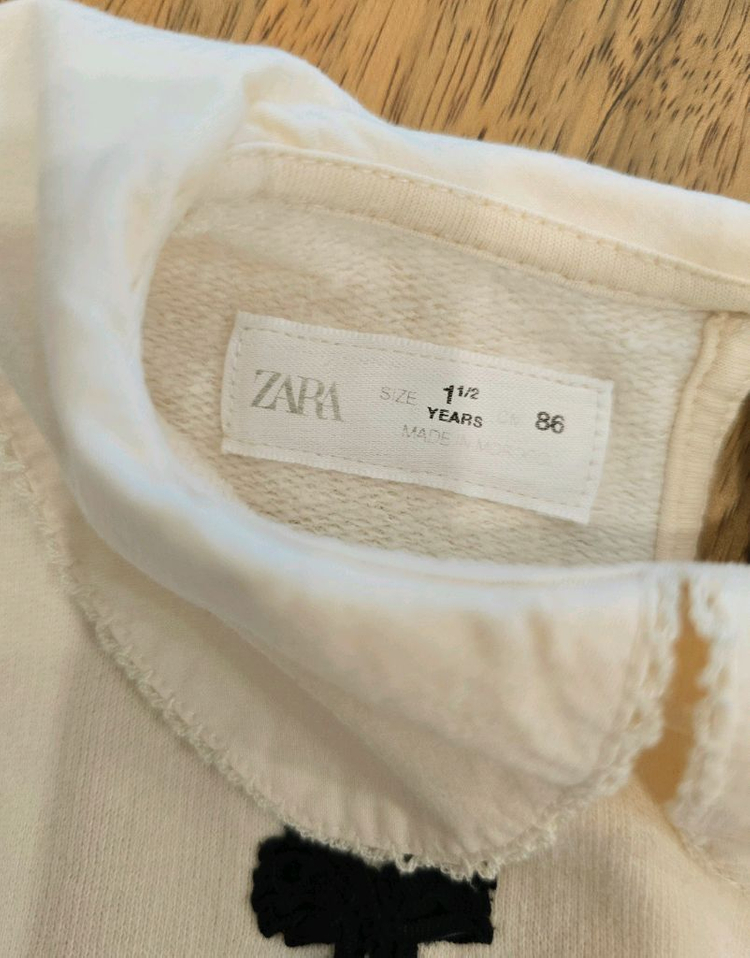 자라 키즈 리본카라맨투맨 1 1/2사이즈 바지2개 24M--2