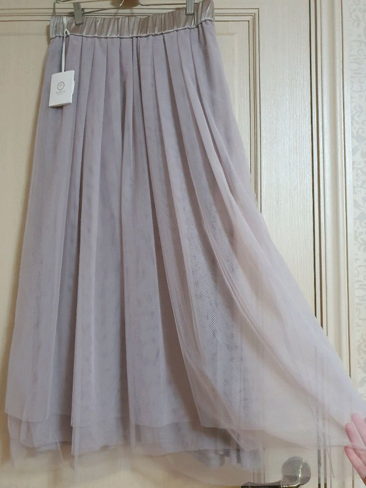 가격내림-페세리코 튤스커트 샤스커트 핑크베이지--1