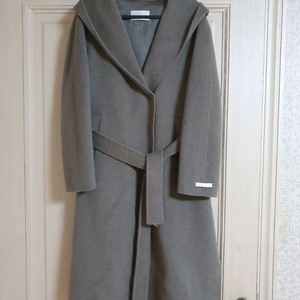 가격내림-sjsj 핸드메이드 앙고라 모 캐시 후드코트 55사이즈